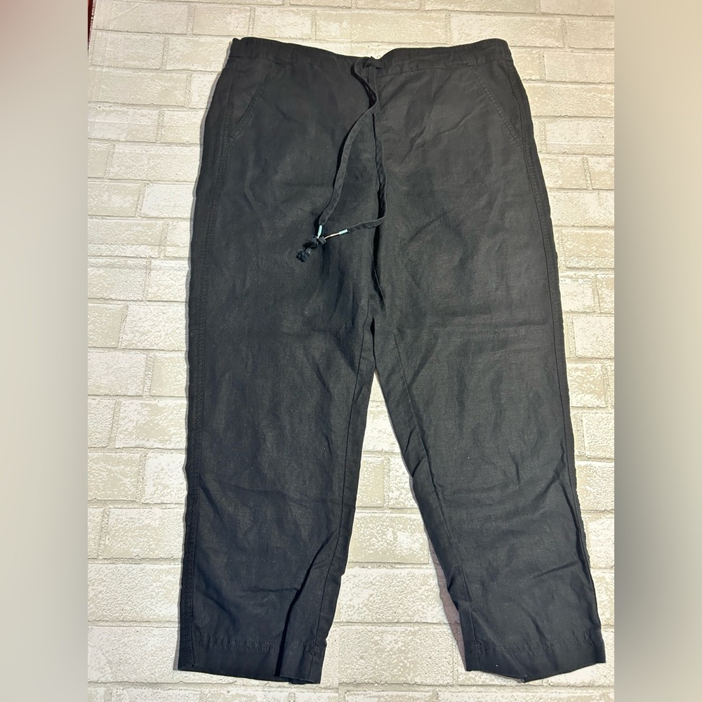 J. Crew Woman’s Linen Casual Cropped Pants Size Large